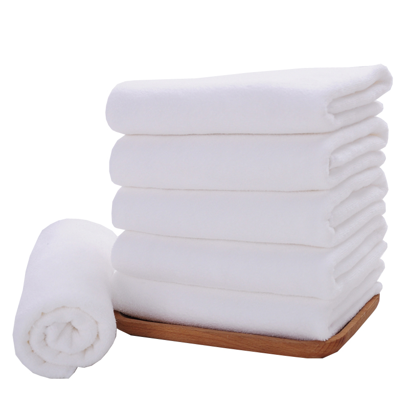 10条装白毛巾洗浴宾馆酒店专用加厚面巾厨房家用便宜抹布足疗毛巾